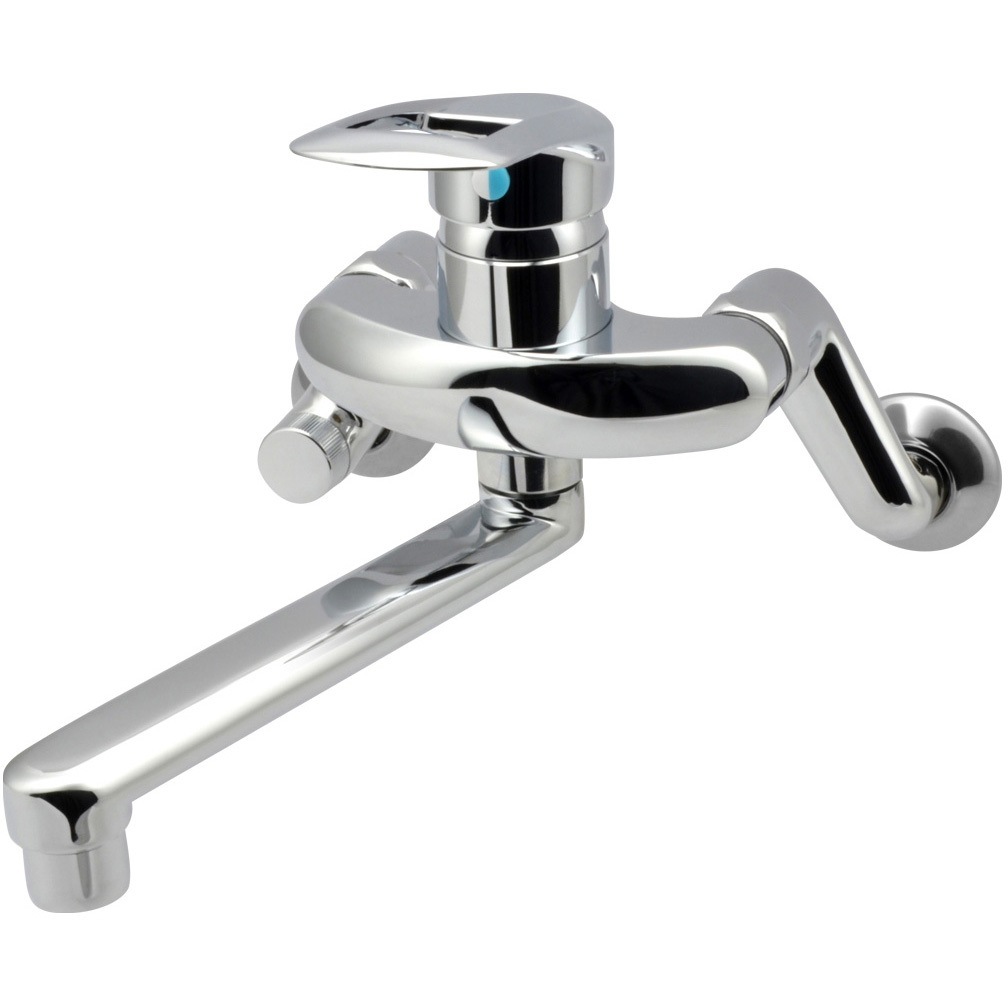 GA-BA006K 赤札見つけ シングルレバー混合栓 キッチン用 (壁付 パイプ170ミリ 節水 寒冷地用) 1個 GAONA(ガオナ) 【通販モノタロウ】