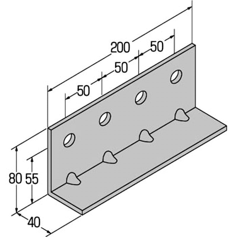 KP4-55-4.5 自立コンピース コンドーテック 板厚4.5mm 1箱(20個)