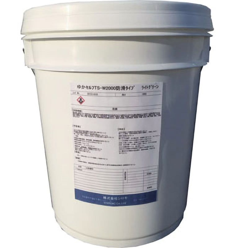 ゆかセルフ(防滑タイプ) シロキ ライトグリーン色  1缶(15kg)