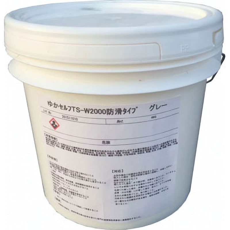 ゆかセルフ(防滑タイプ) シロキ グレー色  1缶(4kg)