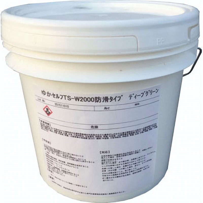 ゆかセルフ(防滑タイプ) シロキ ディープグリーン色  1缶(4kg)
