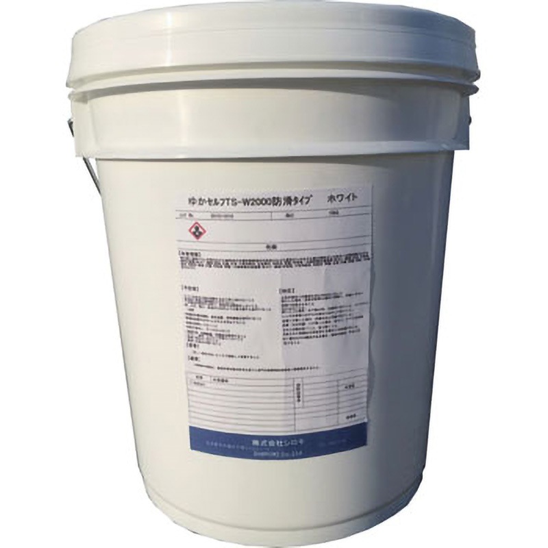 ゆかセルフ(防滑タイプ) シロキ ホワイト色  1缶(15kg)