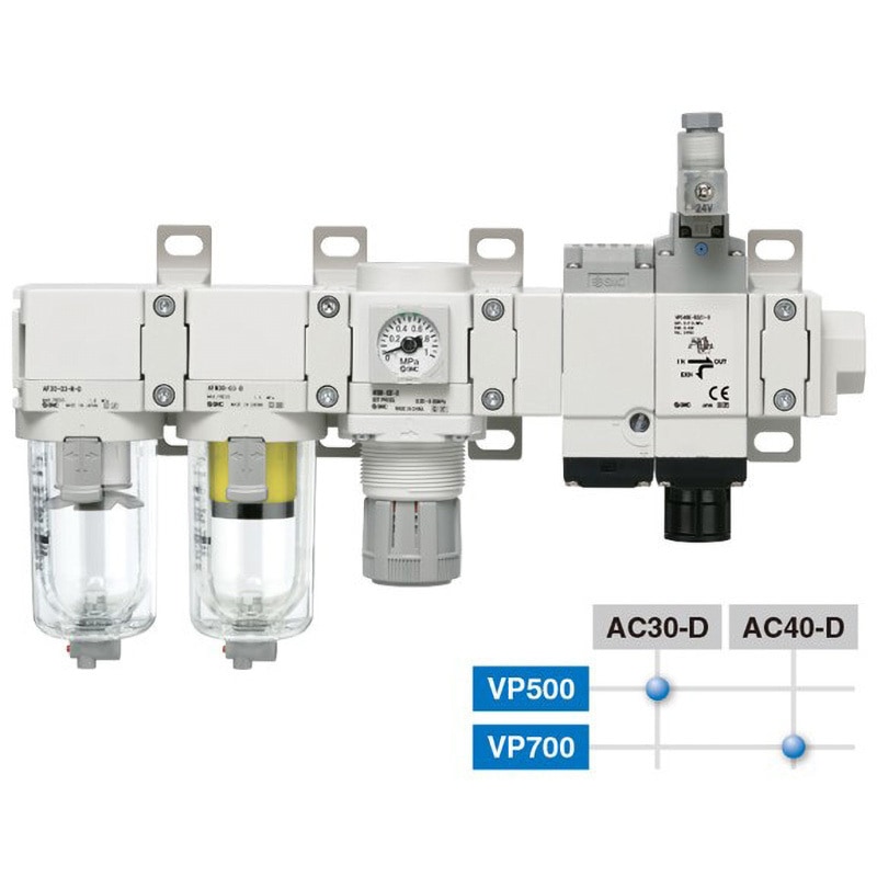 VP546E-5DZ1-S 3ポート残圧排気弁モジュラタイプ SMC シリーズVP500