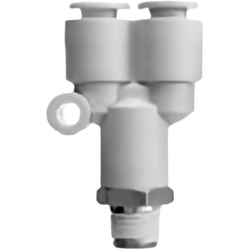 KGU06-02-X17 ユニオンワイ (KGU～) SMC ねじの種類R 1/4 適合チューブ外径6mm 1袋(2個) KGU06-02-X17 5,033円