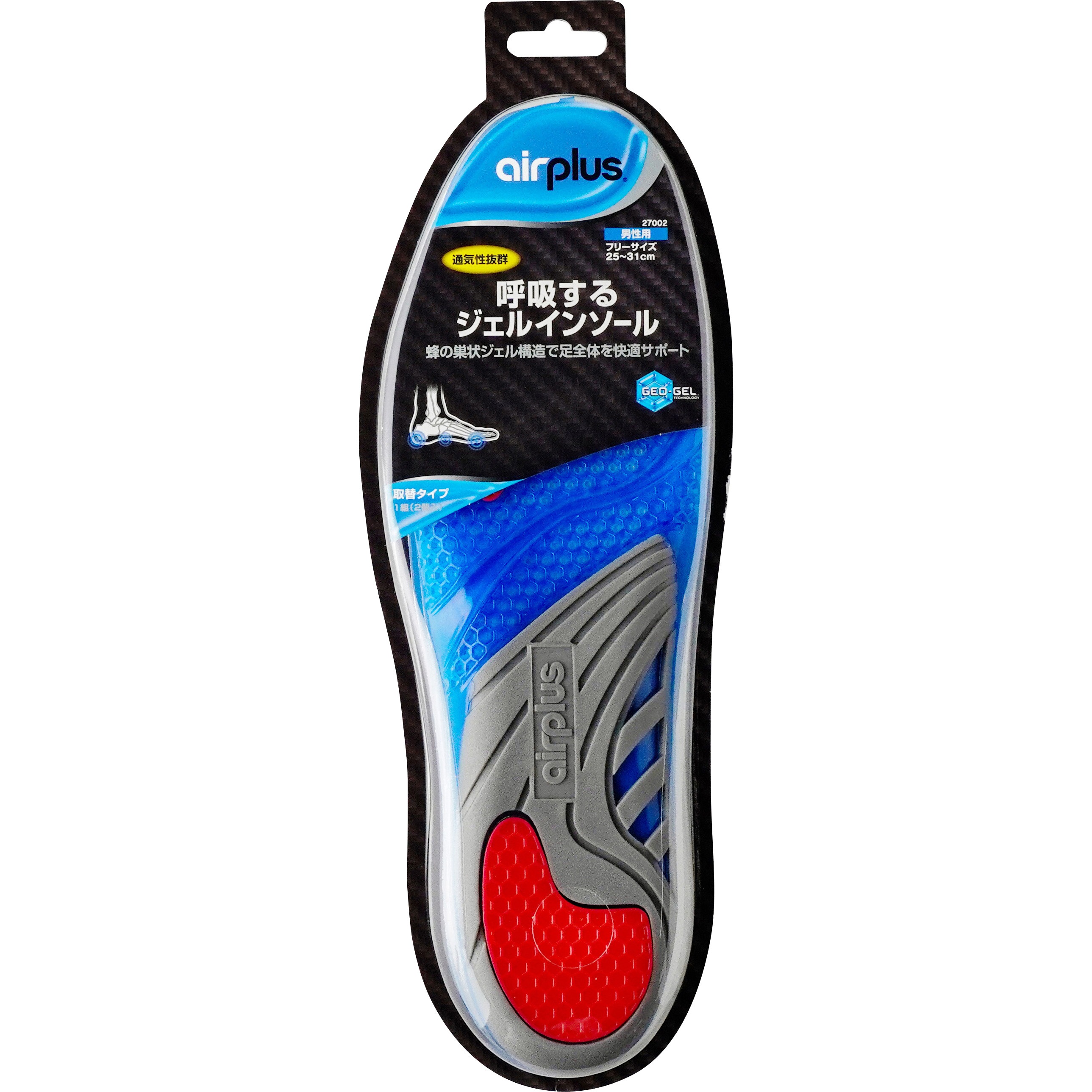 27002 airplus 呼吸するジェルインソール 1足 ミューラージャパン