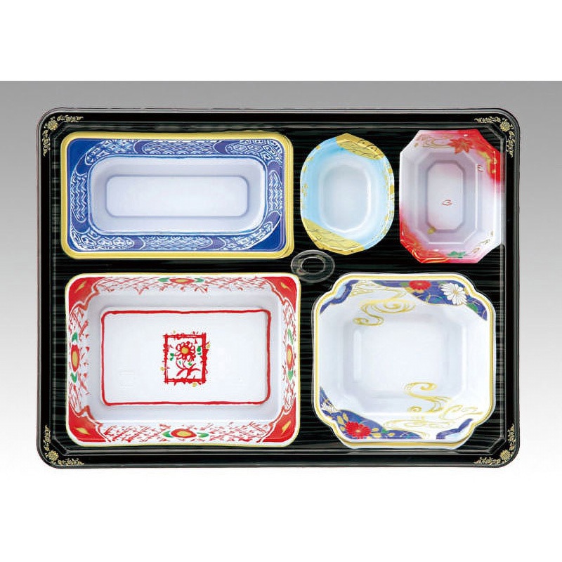 器美の追求 会席膳セット 蓋三彩 T-117A(180入) 器美の追求 会席膳セット 蓋三彩 T-117A(180入) 唐津焼 鏡山