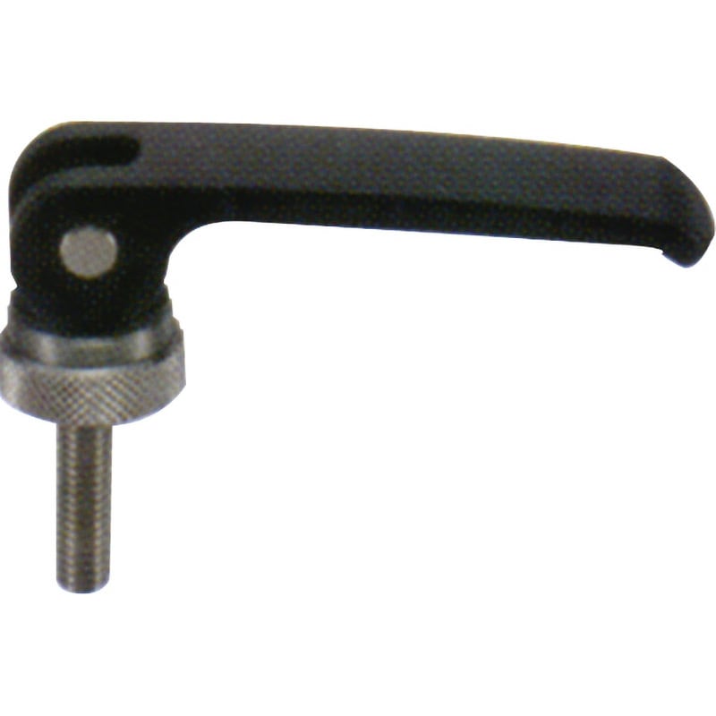 LWAMS-101-M8-60 カムレバー(おねじ) - 調整タイプ NBK(鍋屋バイテック会社) L字形 取付穴径M8mm取付長60mm  LWAMS-101-M8-60