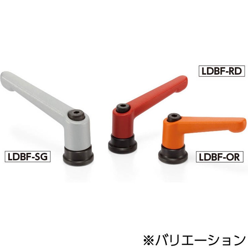 LDBF-12-SG パワークランプレバー(めねじ) NBK(鍋屋バイテック会社) L字形 LDBFシリーズ 取付穴径M12mm取付長26.5mm
