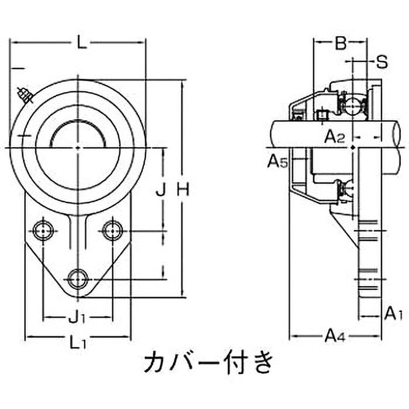 MBFBL204C-BGA-FD ひしフランジ形ユニット プラスチックシリーズ 両側共ゴムシール付きカバー 1個 旭精工 【通販モノタロウ】 11,980円