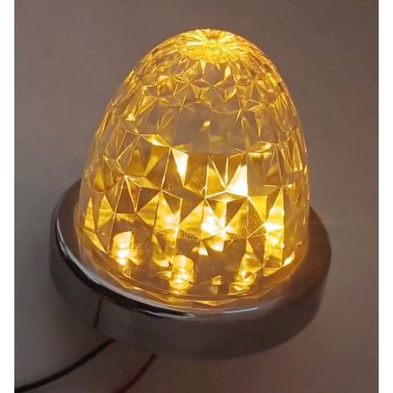 角マーカー 黄色レンズ LEDユニット付き 24v 10個セット LEDマーカー