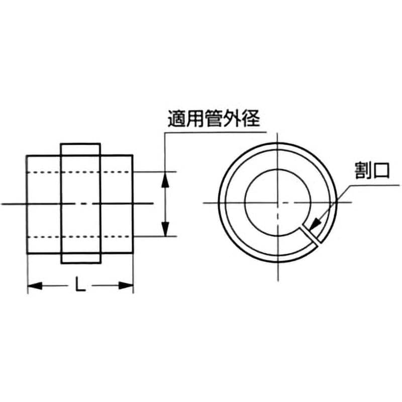 RB75-008 ゴムブッシュ(インチ管系) 1個 日本発条(NHK) 【通販モノタロウ】