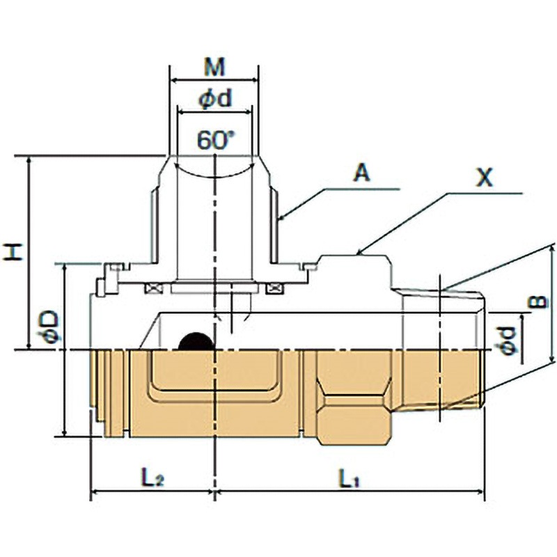 フジトク　スイベルジョイント　L1301-04 L0301-04(1/4