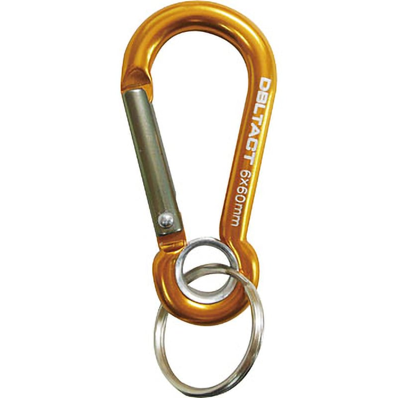 DT-AKO-263 アルミカラビナ O環付き DBLTACT HMS型 ゴールドX