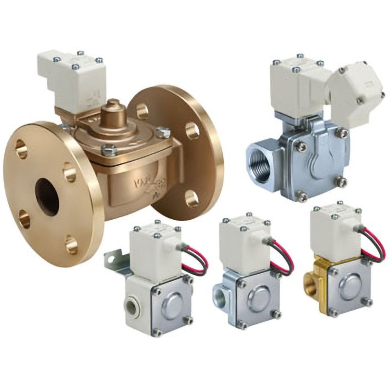 VXD242KAZX332D パイロット形2ポートソレノイドバルブ VXDシリーズ VXD242KAZX332D SMC 水用 材質(ボディ)SUS オリフィス径15mm口径1/2