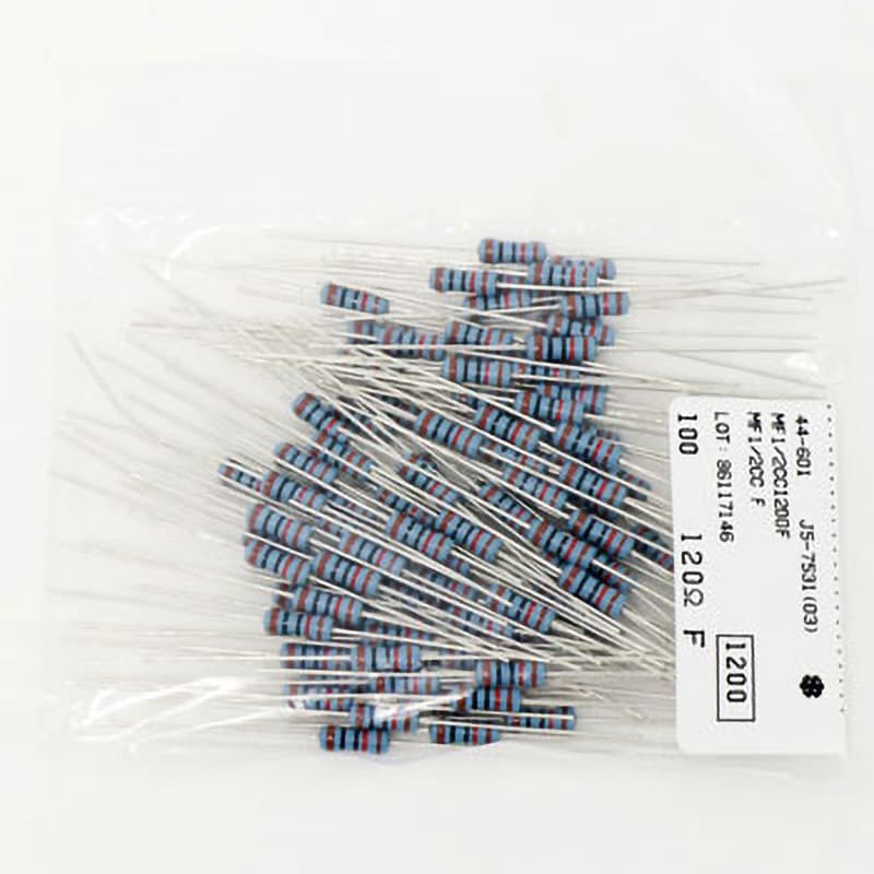 KOA 1/4W金属皮膜抵抗 スモールサイズ 430Ω 黄橙黒黒茶 MFS1