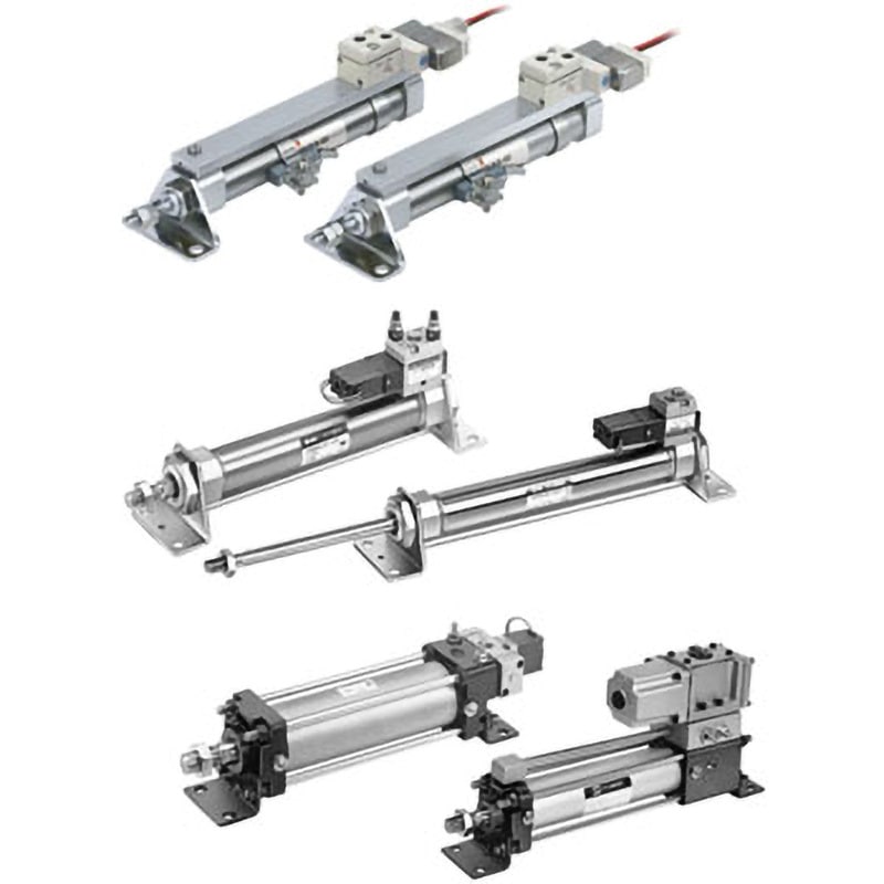 CDV3LN100-100-A54-1W バルブ付エアシリンダ CV3シリーズ CDV3LN100 SMC 複動 ストローク100mm