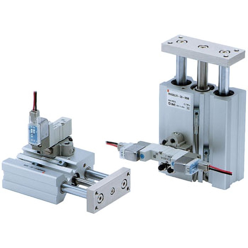 MVGQL100-75-M9BVZ バルブ付ガイド一体形シリンダ MVGQシリーズ MVGQL100 SMC 複動 ストローク75mm