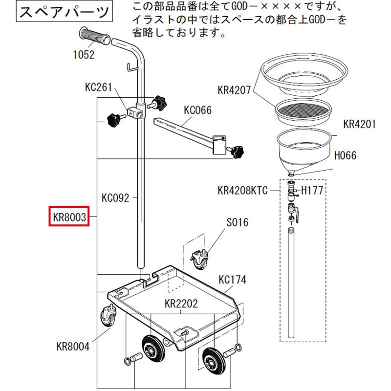 GOD-KR8003 グリップナットセット 1個 KTC 【通販モノタロウ】