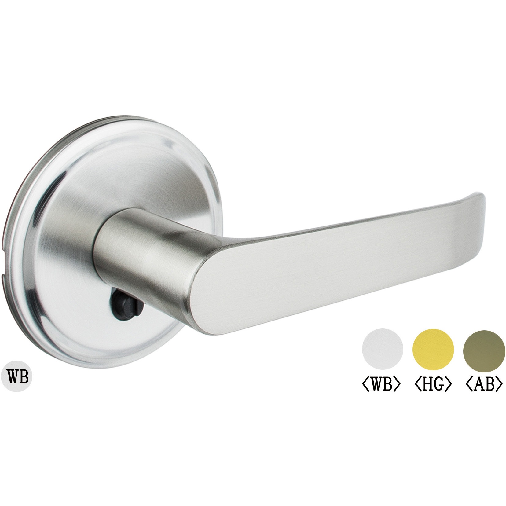 NB11W-003 室内用取替レバーアールイー 長沢製作所 チューブラ錠タイプ 適合扉厚30～40mm 1セット NB11W-003