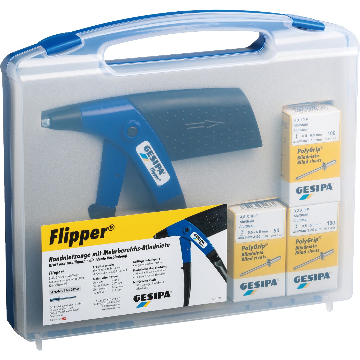 1433951 ラチェット式ハンドリベットツールセットFlipper[[R上]] 1セット ゲシパ 【通販モノタロウ】 18,706円