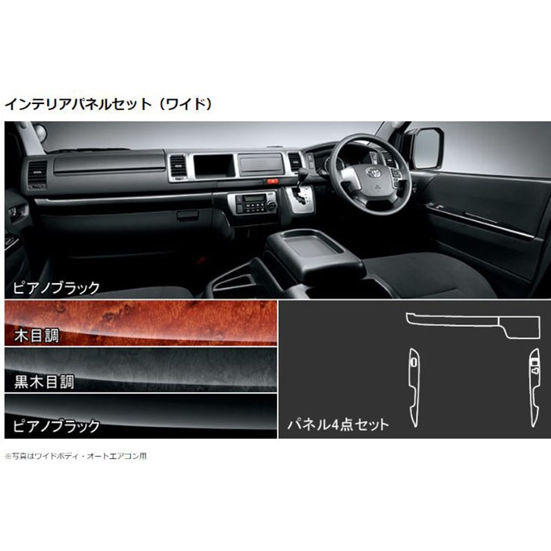 MODELLISTA インテリアパネルセット(ワイド) Interior ※木目調