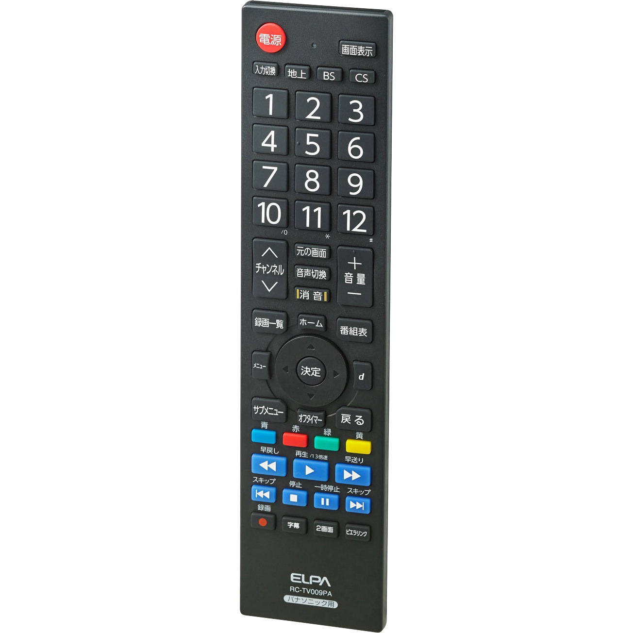 Rc Tv009pa メーカー別テレビリモコン Elpa 朝日電器 パナソニック ビエラ専用 Rc Tv009pa 通販モノタロウ 22449376