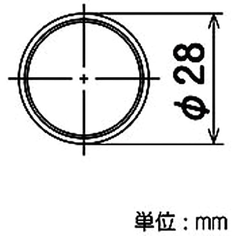 H-3000 S BL イレクター Φ28パイプ 矢崎化工 全長3000mm 1セット(5本