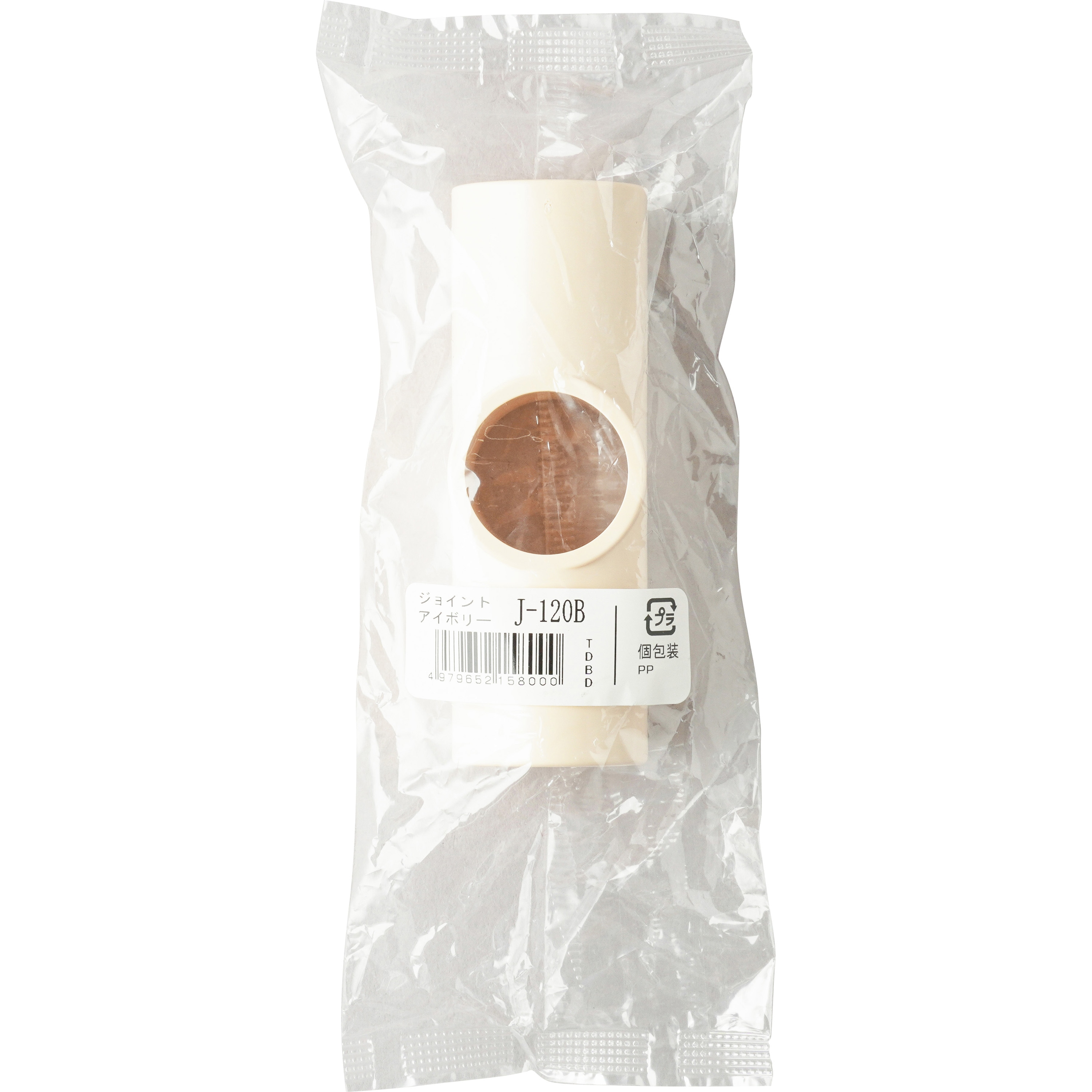 J-120B S IVO Φ28プラスチックジョイント 矢崎化工 アイボリー色 1個 J