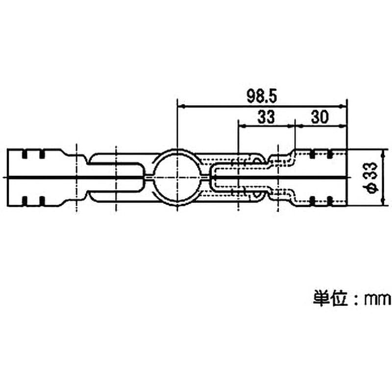 HJ-12 S Φ28メタルジョイント 矢崎化工 ブラック色 1個 - 【通販