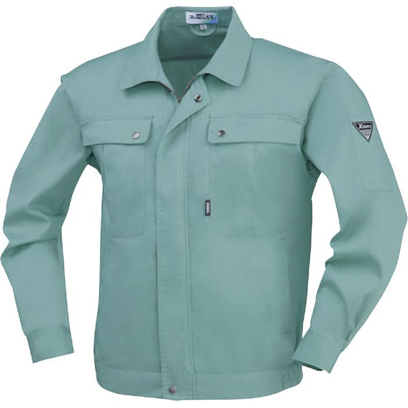 9240 長袖ブルゾン 9240 ジーベック ソフトサマーツイル グリーン色 S着丈61cm