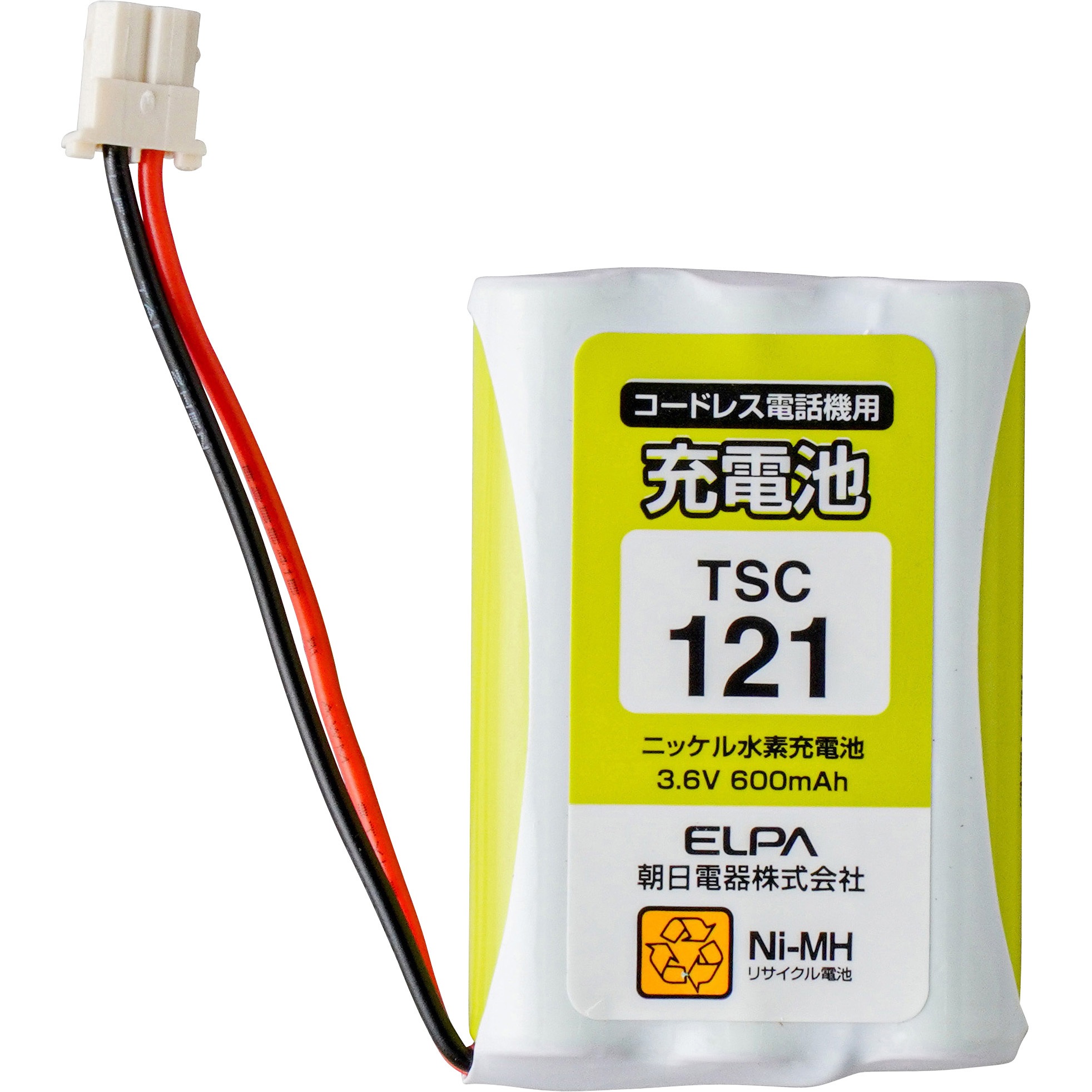 TSC-121 電話機用充電池 1個 ELPA 【通販モノタロウ】