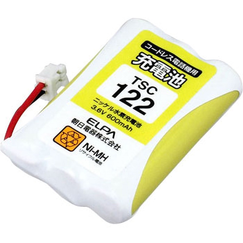 TSC-122 電話機用充電池 1個 ELPA 【通販モノタロウ】
