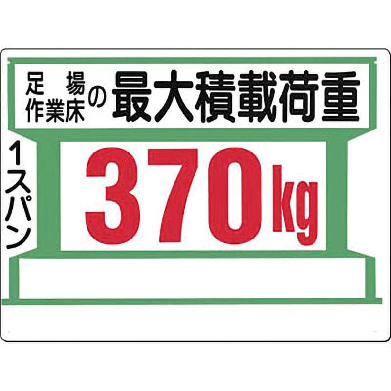 34-K 安全標識(足場の積載荷重) 1枚 つくし工房 【通販サイトMonotaRO】