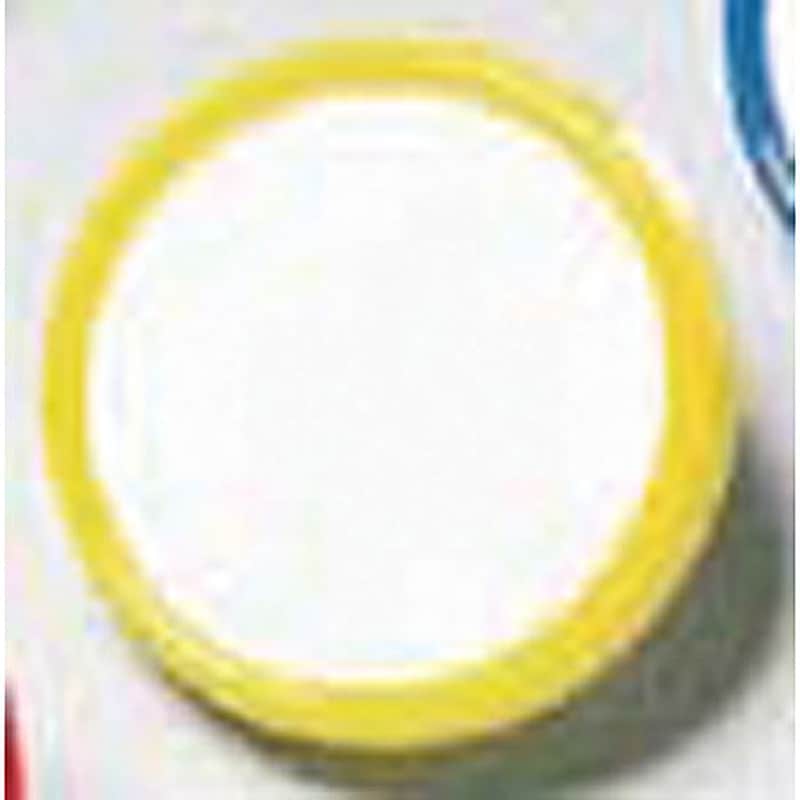 892-BY 丸型カラーバッジ つくし工房 安全ピン 寸法Φ45mm厚さ6.7mm 1個