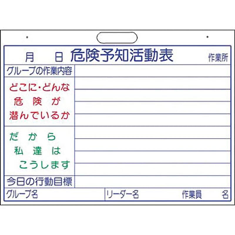 148-S 危険予知黒板(軽量ホワイトボード) 1枚 つくし工房 【通販サイト 