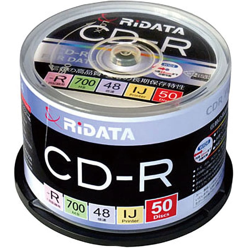 50個セットRiDATA Data用DVD-R 700MB10枚スピンドルケース IJP対応 D