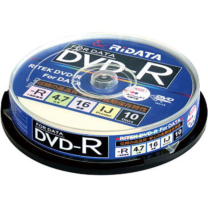D-R16X47G.PW10SP B DVD-R For Data 1箱(10枚) RiTEK 【通販サイト