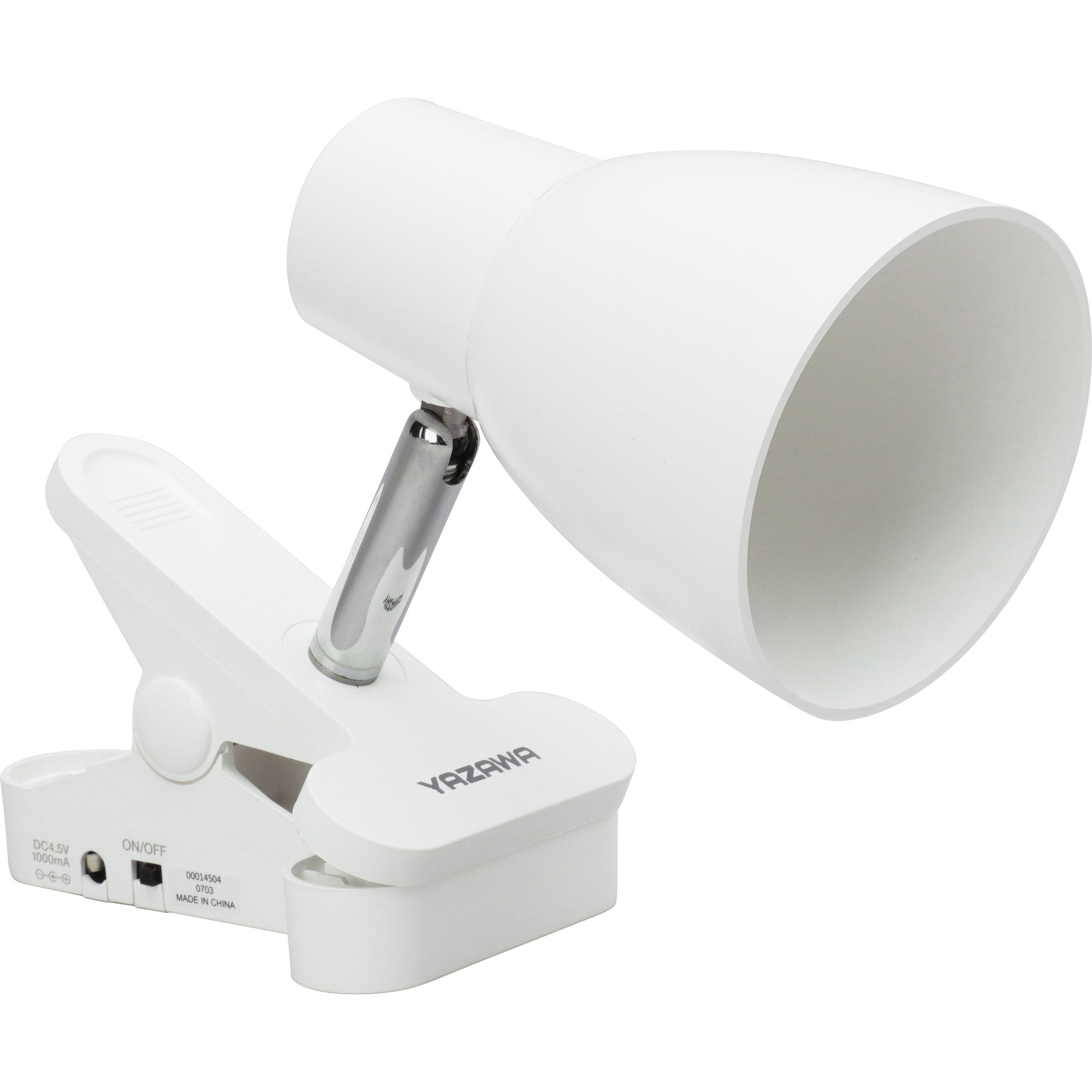 Y07CLLE03W04WH 単4形乾電池式クリップライト YAZAWA(ヤザワ