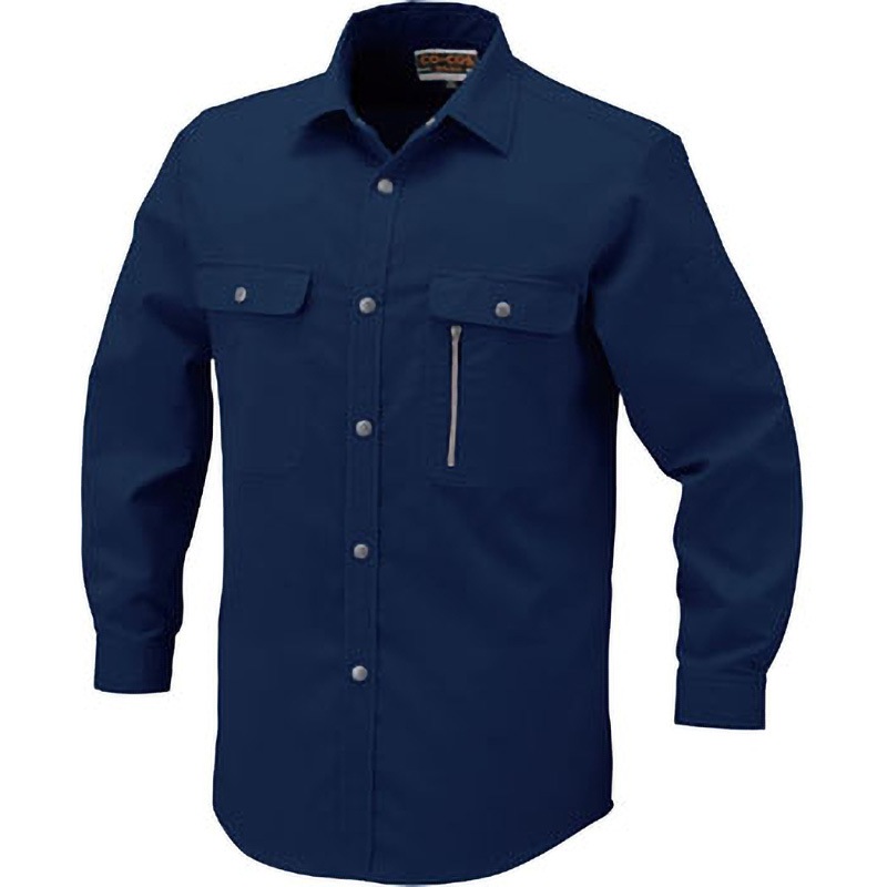 H-198 長袖シャツ H-198 コーコス信岡 サイズM着丈79cm