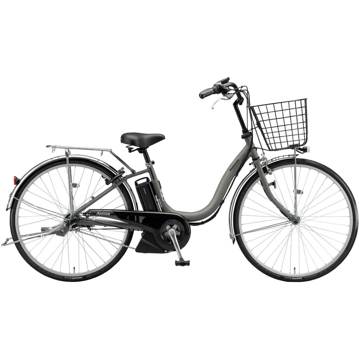 A4SC25-TC 防災サイクル アシスタU STD(スタンダード) 24型電動アシスト自転車 ノンパンク仕様 2025年モデル 【完成組立品】 1台 BRIDGESTONE(ブリヂストン) 【通販モノタロウ】