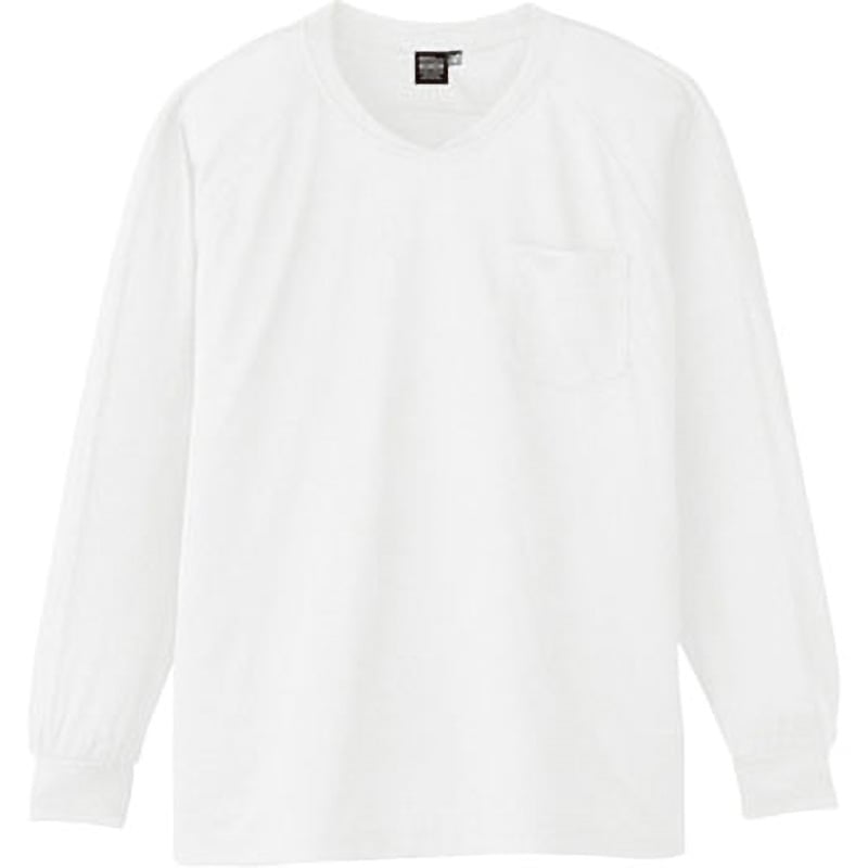 A-668 長袖VネックTシャツ A-668 コーコス信岡 混率ポリエステル