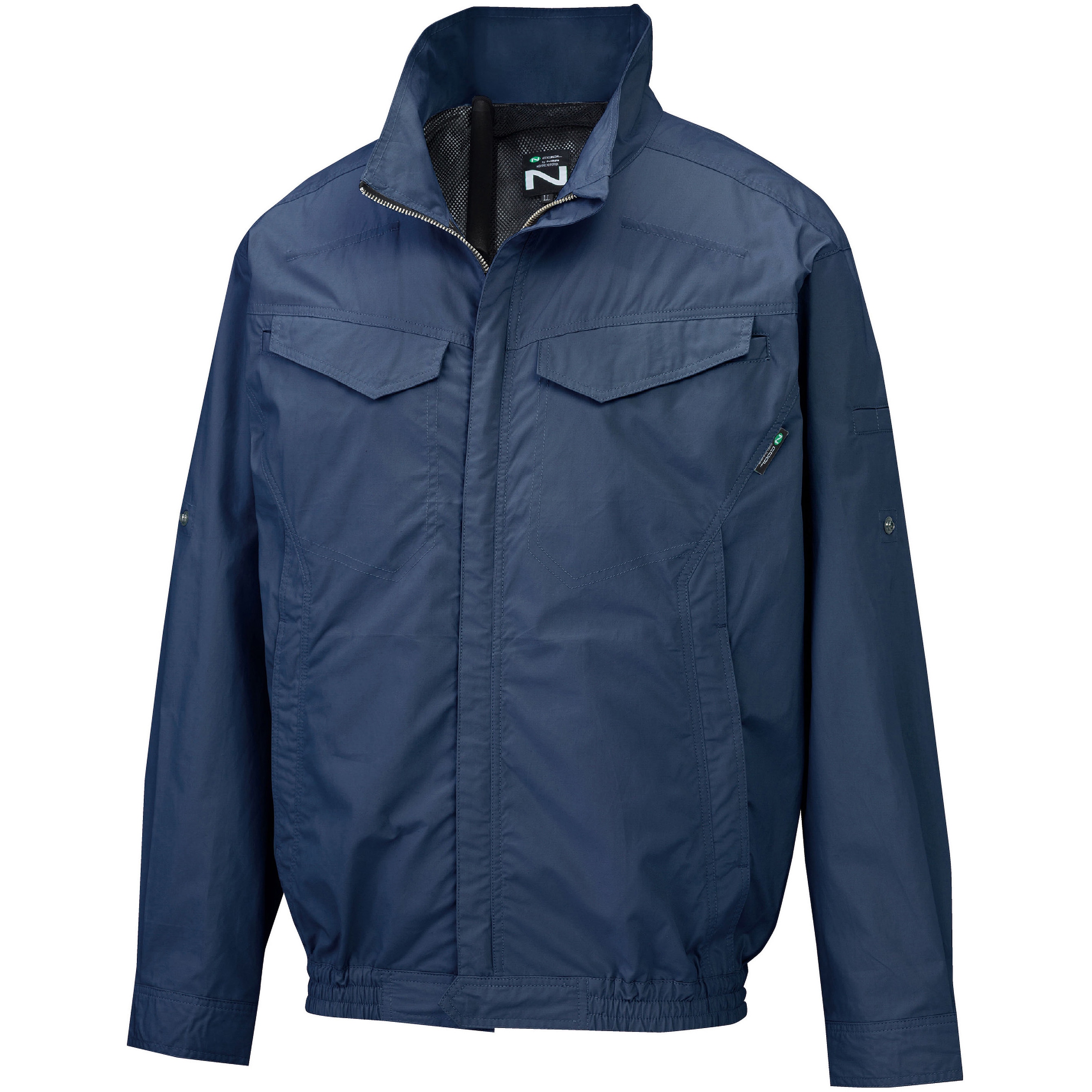 8215852 NA-2163 Nクールウェア 長袖 脇ファン (服のみ) NSP ネイビー