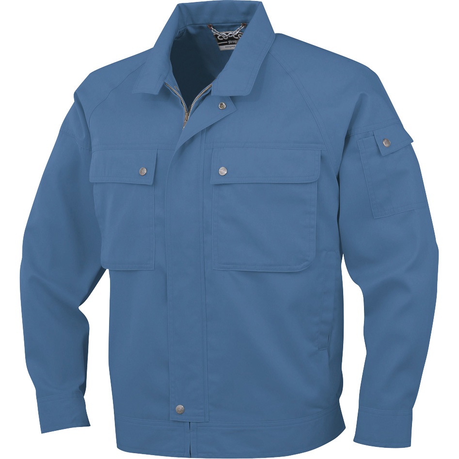 P-6691 長袖ブルゾン P-6691 コーコス信岡 エンパイアブルー色 S着丈64cm