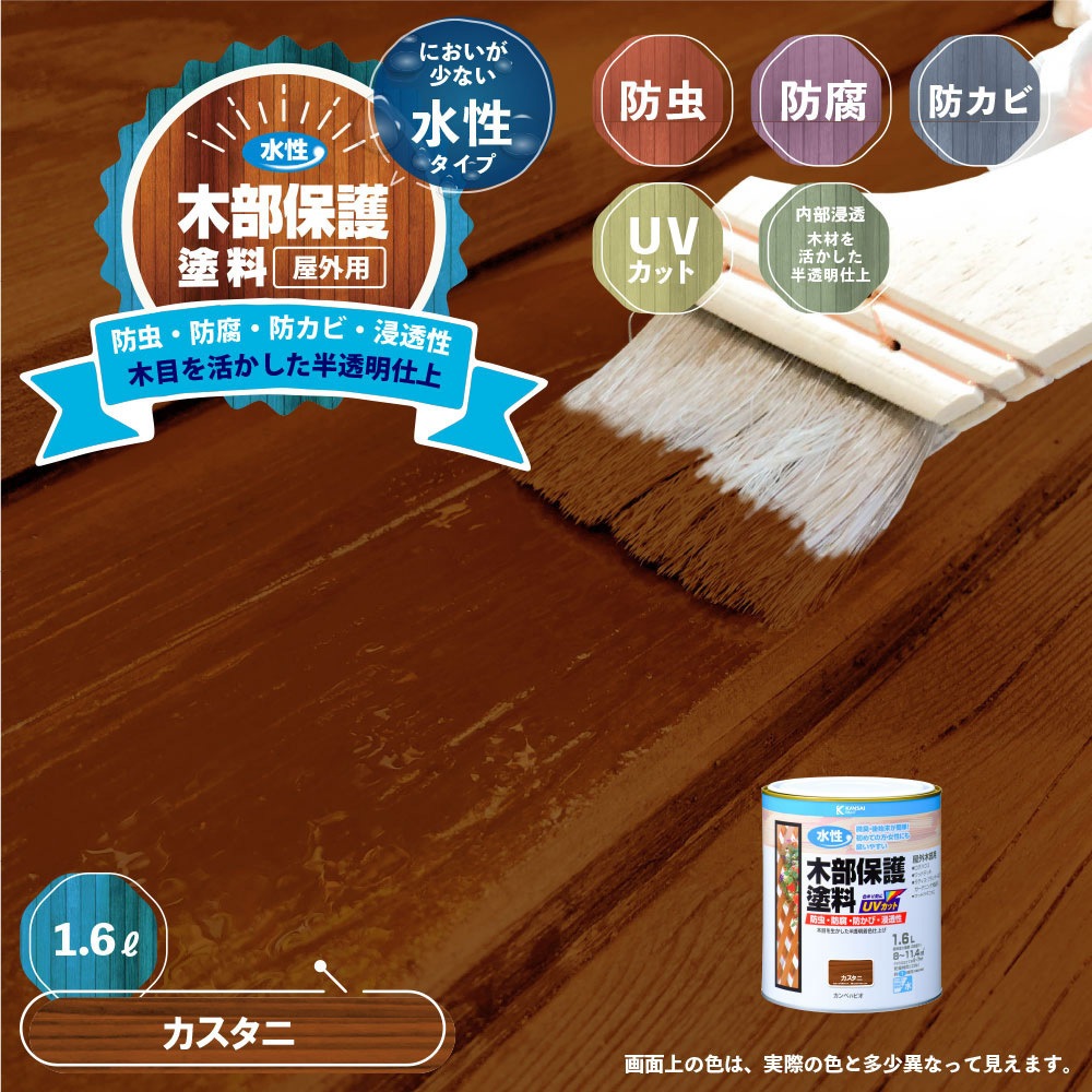 銘木　杉　自然塗装保護 617653521016 水性木部保護塗料 水性木部保護塗料(木目を活かした半