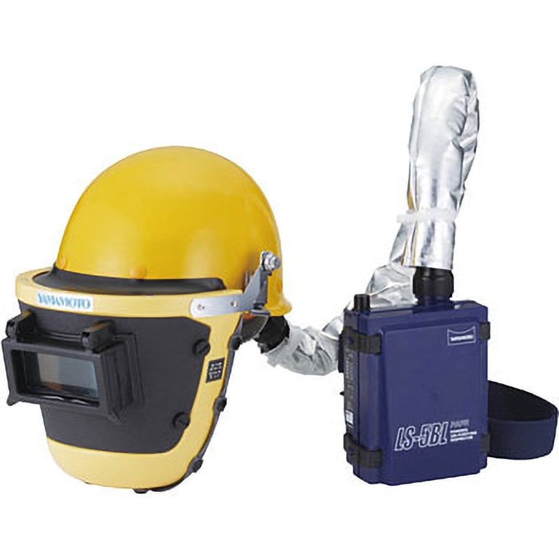 LS-355WP；SAZ MP型ヘルメットタイプ 電動ファン付き呼吸用保護具 LS-355 1個 山本光学 【通販サイトMonotaRO】