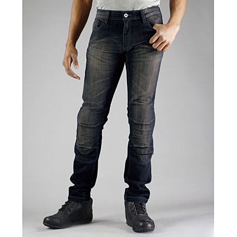 コミネ(KOMINE) バイク用 スーパーフィットウォームデニムジーンズ ブラック XL WJ-921S 秋冬春向け 防寒 CE規格レベル2 コミネ ジーンズ WJ-921S スーパーフィットウォームデニム