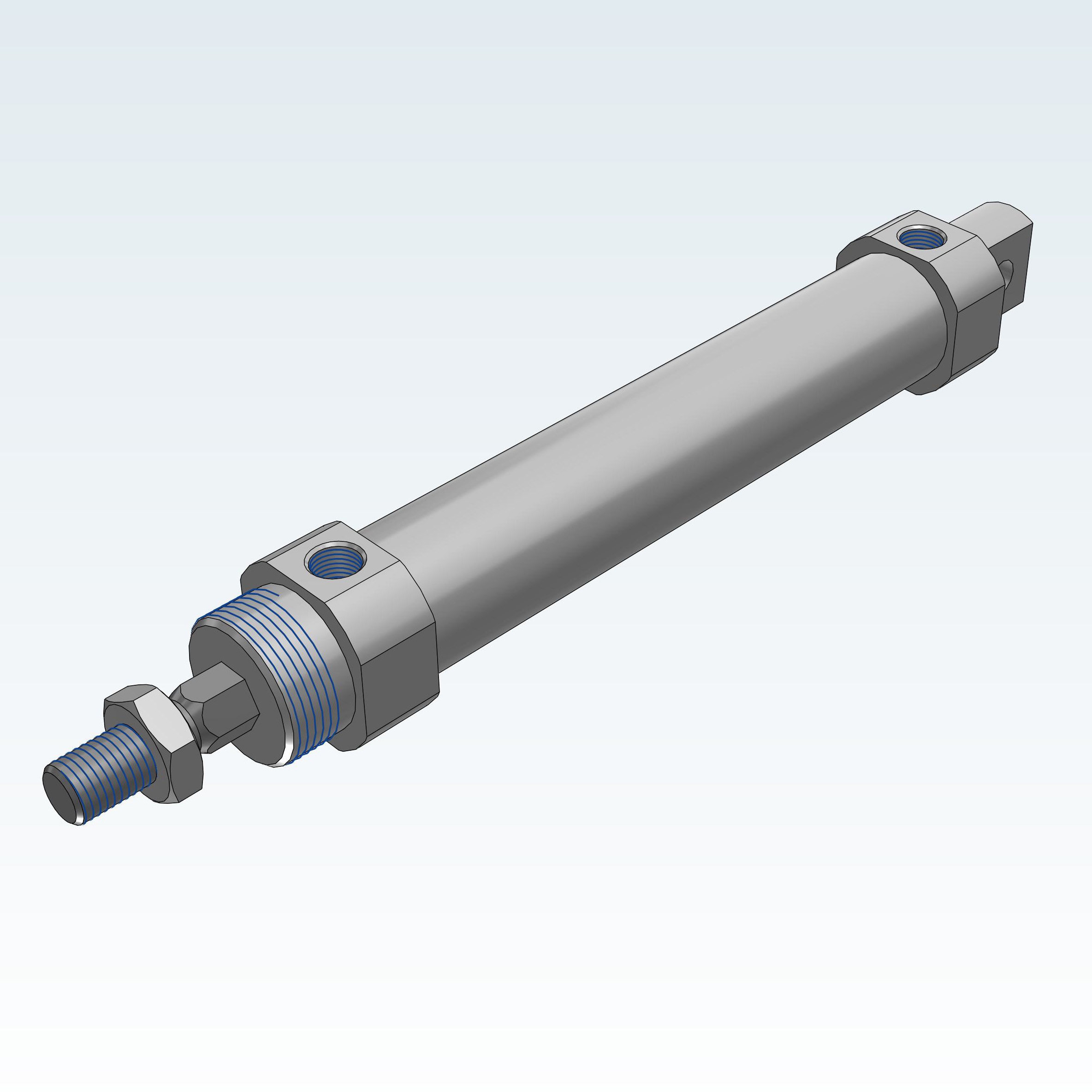CM2KE40TF-50Z1-W エアシリンダ/ロッド回り止め形：複動・片ロッド CM2K Series (CM2K/CDM2KE40TF-～) SMC クレビス一体基本形 最高使用圧力1MPa ポートねじの種類G ラバークッション