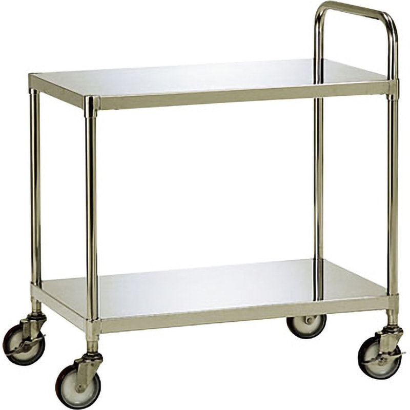 WG2-N7545E ステンレス2段ワゴン テックサス(旧：本庄厨房機器製作所) 完成品出荷 間口750mm奥行450mm全高700mm  WG2-N7545E