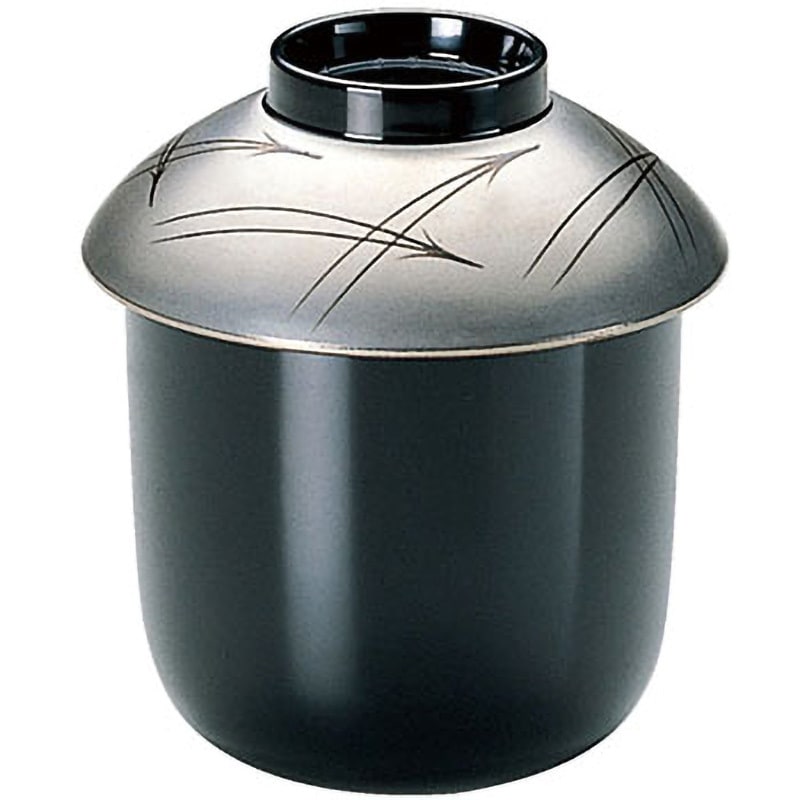 33603490 松葉小吸椀 黒銀抜松葉 手塗漆、磨蒔絵 木質 福井クラフト 和食器 5,998円