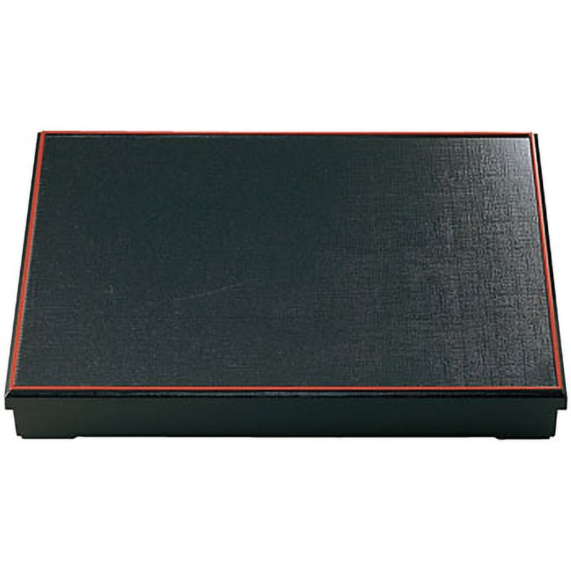 21151750 布目松花堂 全面黒塗 強化ABS 仕切別 A 福井クラフト 尺7サイズ